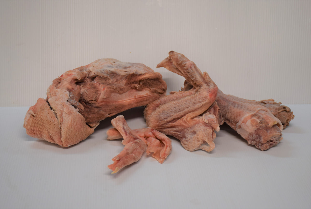 Duck Rack Bone Assorted Duck Bones (Frozen) – BM Animals Complete Nutrition